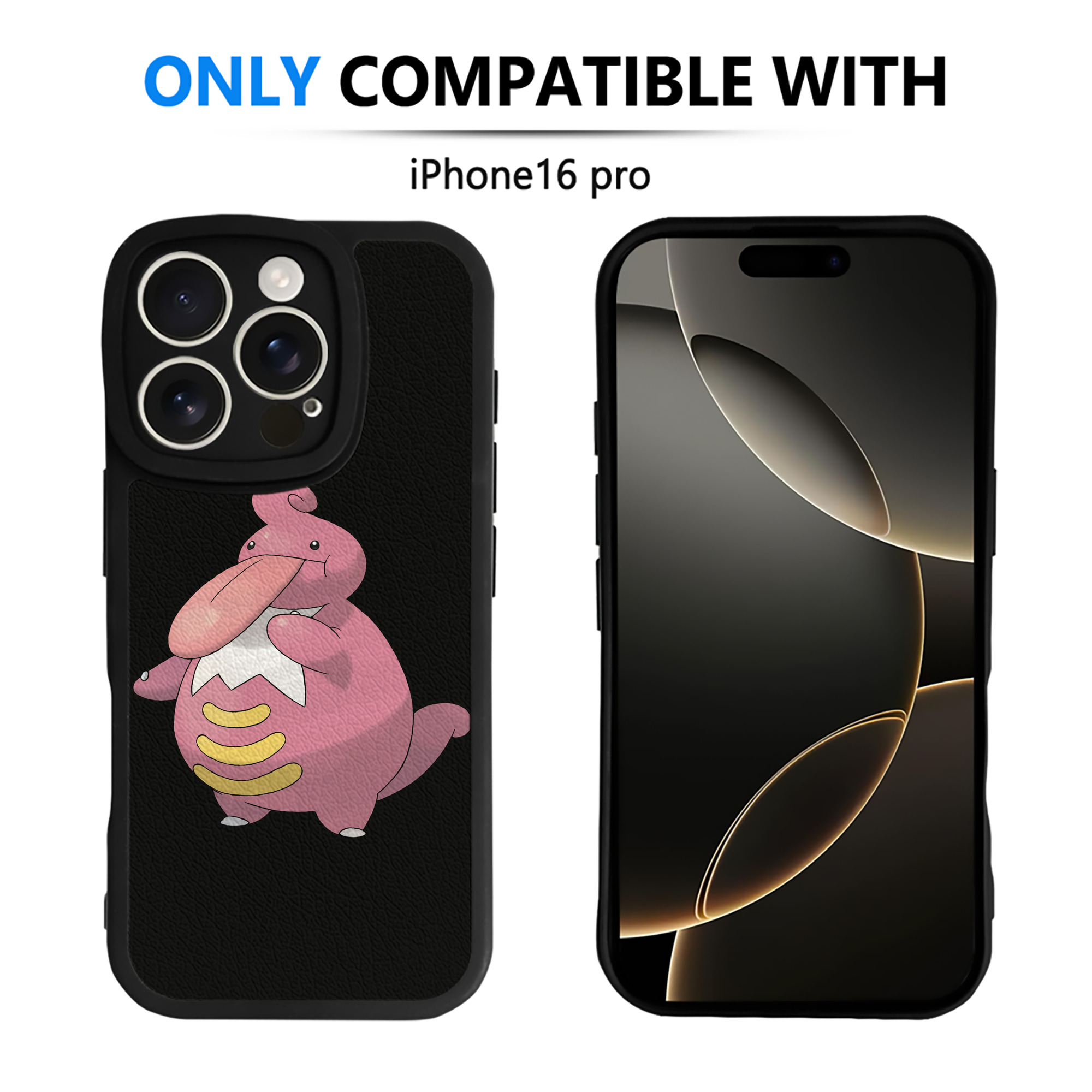 （画像用） ポケットモンスター Pokémon 【iPhone 16シリーズ対応】シリコンスマホケース（レザー調） 材質：シリコン